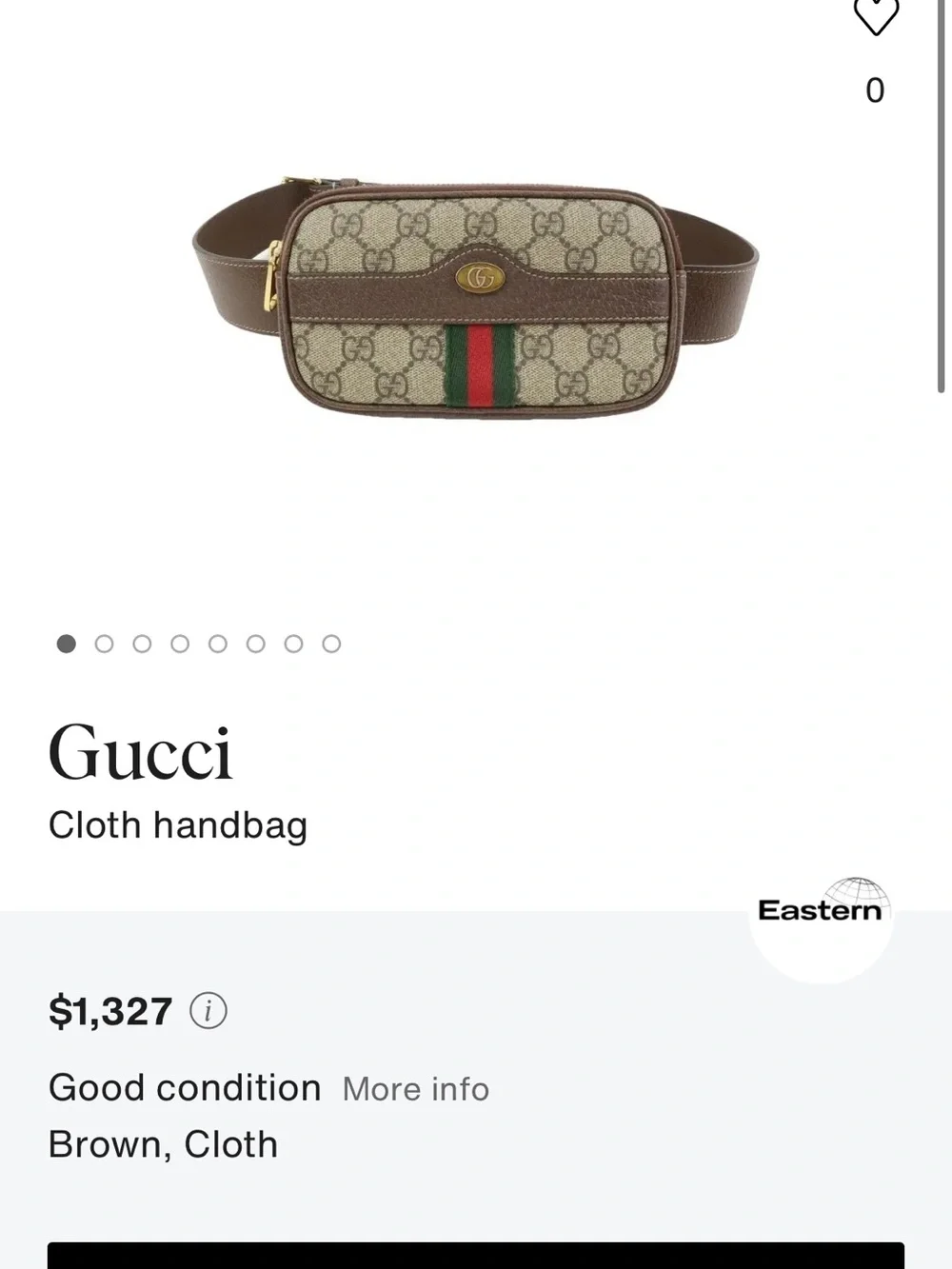 Gucci Brown Leather Logo Belt